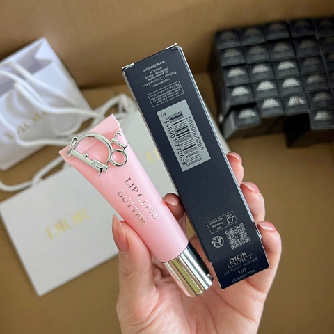 Son dưỡng Dior Lip Glow Butter chiếc Lip Balm 101 Glazed Pink