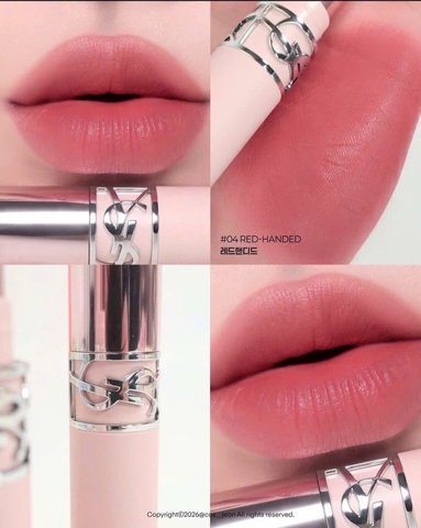 Son Môi Yves Saint Laurent YSL Lovenude Lip Blusher 04 Red-Handed Màu Đỏ Hồng Đất