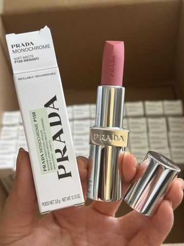 Son Prada Monochrome Soft Matte Lipstick P158 Meranti Màu Hồng Đào