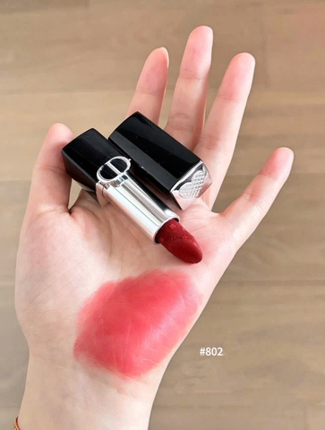 Son Dior Rouge Velvet Limited Edition New Years 2026 Dior 802 - Màu Đỏ Gạch