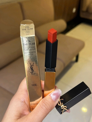 Son YSL The Slim Rouge Pur Couture The Slim Matte Lipstick New 2025 1936 Firey Era