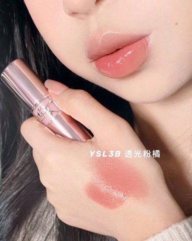 Son Dưỡng YSL Loveshine Candy Glow 3B Rosewood Blush Màu Hồng Gỗ
