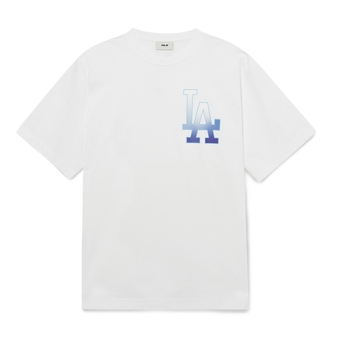 Áo Thun MLB Basic Big Logo Short Sleeve LA Dodgers WHITE Trắng T-SHIRT