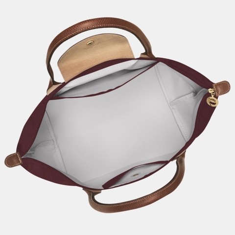 CHÍNH HÃNG - LARGE SIZE - TÚI LONGCHAMP LE PLIAGE ORIGINAL L TOTE BAG - BURGUNDY - Túi xách màu đỏ sẫm