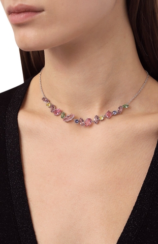 SWAROVSKI Gema necklace (Mixed cuts, Multicolored, Rhodium plated) -  Dây cổ, dây chuyền SWAROVSKI - JEWELRY NECKLACE