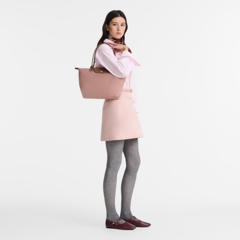 CHÍNH HÃNG - MEDIUM SIZE - TÚI LONGCHAMP LE PLIAGE ORIGINAL M TOTE BAG - PINK TEA - Túi xách - đeo vai, màu hồng trà sữa, hồng nude sữa