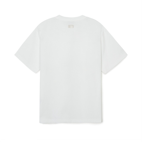 Áo MLB Vintage Logo Graphic Over Fit T Shirts BOSTON REDSOX T-Shirts - Áo thun cổ tròn tay lỡ màu trắng