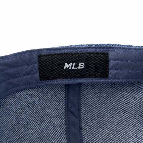 MLB Denim Coopers Unstructured Ball Cap New York Yankees NY INDIGO - Mũ lưỡi trai, nón kết màu xanh