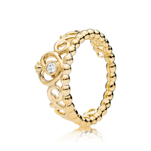 PANDORA Princess Tiara Crown Ring (14K Gold plated) - Nhẫn hình vương miệng công chúa, hợp kim mạ vàng 14k - JEWELRY