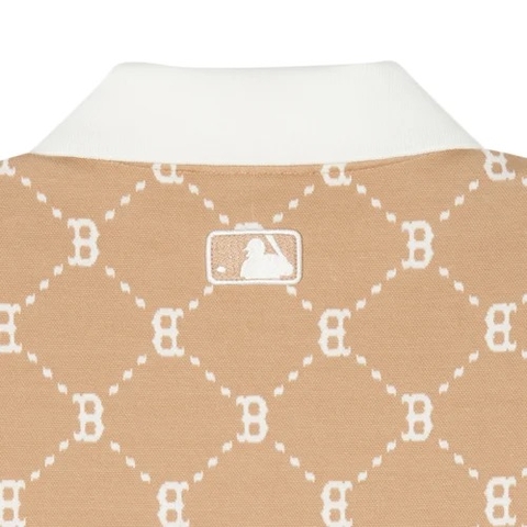 Váy MLB Women's Diamond Monogram B BOSTON DRESS POLO BEIGE