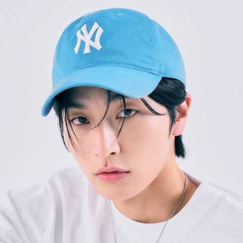 Mũ MLB Big Logo New York NY Basic Blue Ball Cap - Mũ lưỡi trai, nón kết kiểu đơn giản màu xanh biển