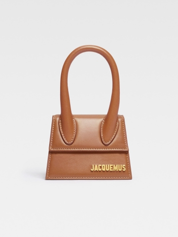 Túi JACQUEMUS Mini Leather Le Chiquito Light Brown (size 12cm)