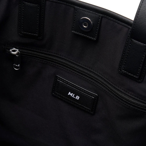 TÚI MLB Varsity Jacquard Large Shopper TOTE Bag New York Yankees BLACK