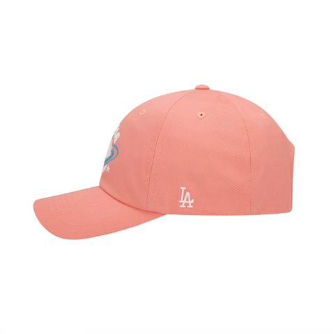 [SALE] Mũ MLB Like Planet Unstructured LA 32CPUE111-07P Pink - Mũ lưỡi trai, nón kết màu hồng