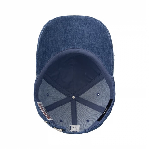 MLB Denim Coopers Unstructured Ball Cap New York Yankees NY INDIGO - Mũ lưỡi trai, nón kết màu xanh