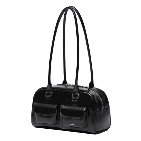 STAND OIL CHUBBY BAG - BLACK/MARRON/RED WINE - Túi xách, đeo vai màu đen/nâu/đỏ rượu