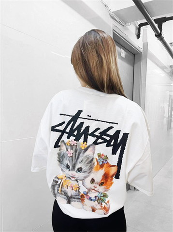 ÁO THUN STUSSY KITTENS WHITE T-SHIRT