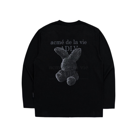 ÁO THUN ADLV FUZZY RABBIT LONGSLEEVE BLACK ĐEN