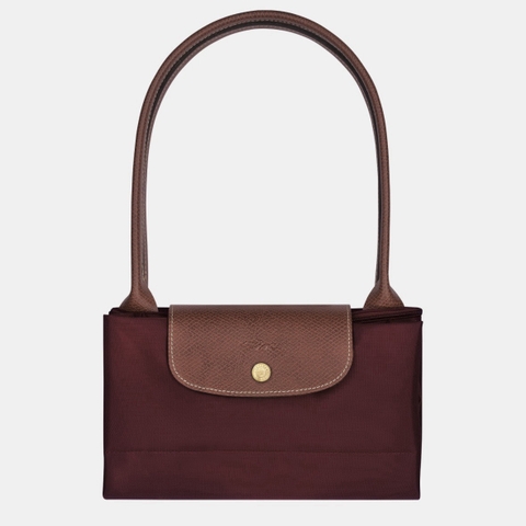 CHÍNH HÃNG - LARGE SIZE - TÚI LONGCHAMP LE PLIAGE ORIGINAL L TOTE BAG - BURGUNDY - Túi xách màu đỏ sẫm