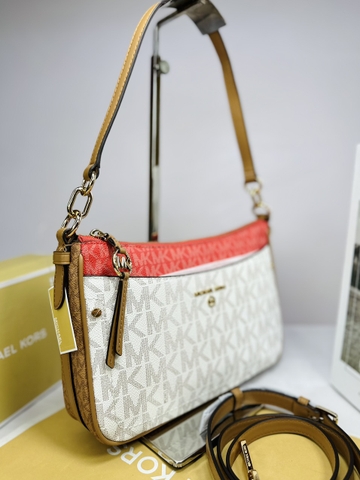 Túi MK Michael Kors Jet Set Charm Vanila mix color Crossbody Bag