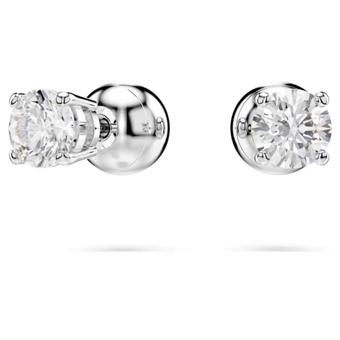 SWAROVSKI Hyperbola set (Crystal pearl, Heart, White, Rhodium plated) - EARRINGS & NECKLACE - Khuyên tai + dây cổ, ngọc trai pha lê trắng - JEWELRY