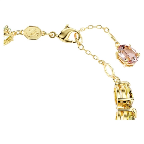 SWAROVSKI Gema Tennis bracelet (Mixed cuts, Multicolored, Gold-tone plated) - Vòng, lắc tay, đính đá pha lê đa màu - JEWELRY BRACELET
