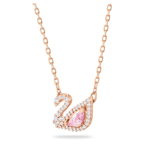 SWAROVSKI Dazzling Swan necklace (Swan, Pink, Rose gold-tone plated) - Dây cổ, dây chuyền SWAROVSKI - JEWELRY NECKLACE