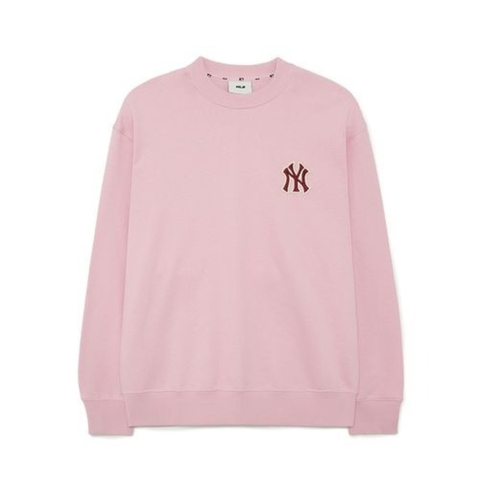 ÁO MLB SWEATSHIRT CLASSIC MONOGRAM BIG LUX OVERFIT SWEATSHIRTS NEW YORK YANKEES PINK
