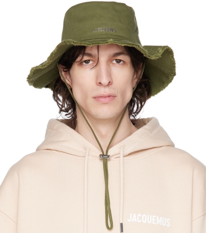 MŨ JACQUEMUS LE BOB ARTICHAUT KHAKI - LES CLASSIQUES - BUCKET HAT