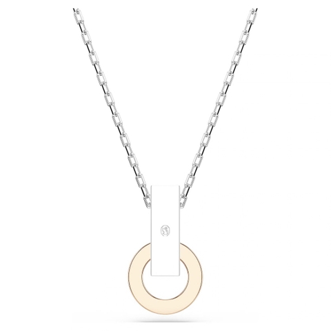SWAROVSKI Connexus pendant (Mixed cuts, `Love is around`, White, Mixed metal finish) - Dây cổ, chuyền, vòng tròn, phối đá pha lê..