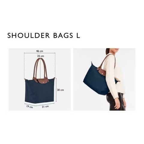 LARGE SIZE - TÚI LONGCHAMP LE PLIAGE GREEN L TOTE BAG - FAWN - Túi xách màu xám nâu vàng