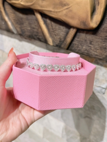 CHÍNH HÃNG - SWAROVSKI x Ariana Grande - Tennis bracelet (Mixed cuts, Heart, White, Rhodium plated) - Vòng, lắc tay, đính đá pha lê đa trắng, trái tim - JEWELRY BRACELET