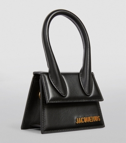 Túi JACQUEMUS Mini Leather Le Chiquito Black (size 12cm)