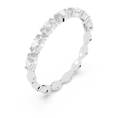 SWAROVSKI Vittore ring (Marquise cut, White, Rhodium plated) - RINGS - Nhẫn pha lê cắt giọt - SWAROVSKI JEWELRY