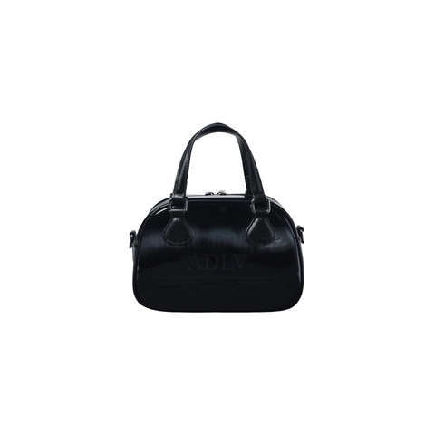 TÚI TOTE ADLV ENAMEL BOWLING BLACK ĐEN