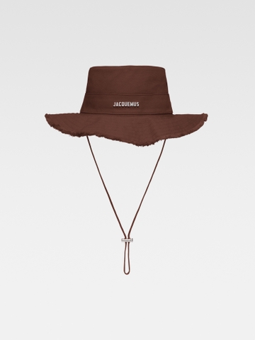 MŨ JACQUEMUS LE BOB ARTICHAUT BROWN - LES CLASSIQUES - BUCKET HAT