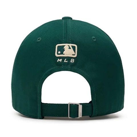 Mũ MLB Big Logo New York NY Basic Dark Green Ball Cap - Mũ lưỡi trai, nón kết kiểu đơn giản màu xanh lá sẫm đậm