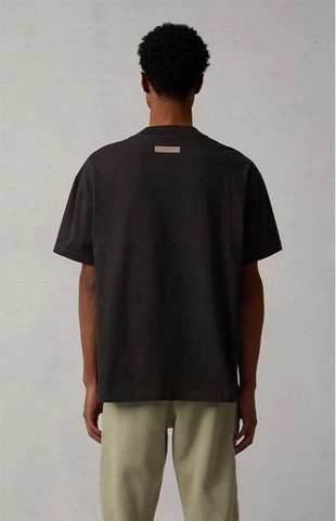 Áo Fear Of God Essentials 1977 Iron Tee - Áo thun cổ tròn tay lỡ màu đen