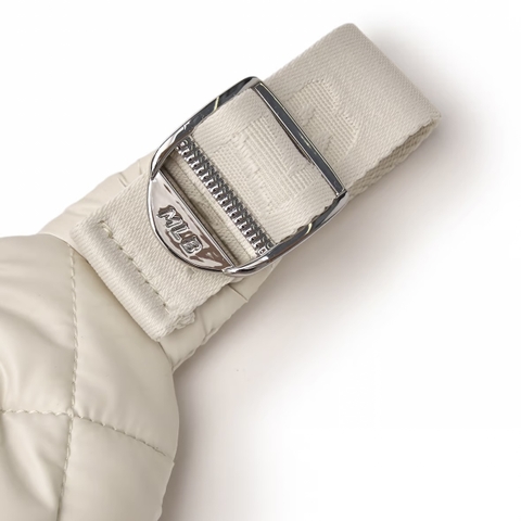 Túi MLB Curve Padding Hip Sack B Booston Cream - Túi đeo hông, túi bao tử màu kem