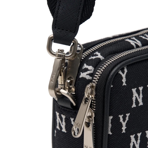 MLB MONOGRAM CROSS BAG BLACK (19x11,5cm)