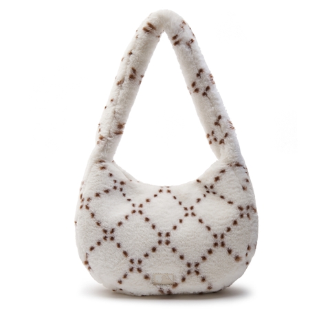 Túi MLB Diamond Monogram Fur Hobo Bag New York Yankees