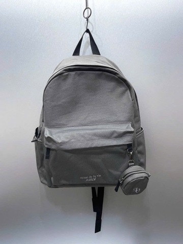 ADLV BASIC LOGO SIMPLE COTTON BACKPACK Grey - Cặp, Balo màu xám