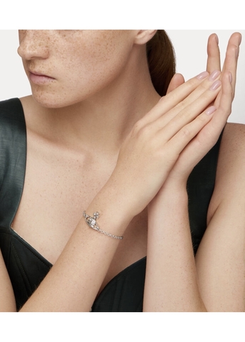 VIVIENNE WESTWOOD Mayfair Bas Relief Bracelet - Vòng/lắc tay hình quả cầu, phối đá CZ - JEWELRY BRACELETS