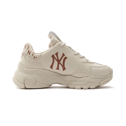 Giày MLB Big Ball Chunky Classic Monogram NY New York Yankees IVORY