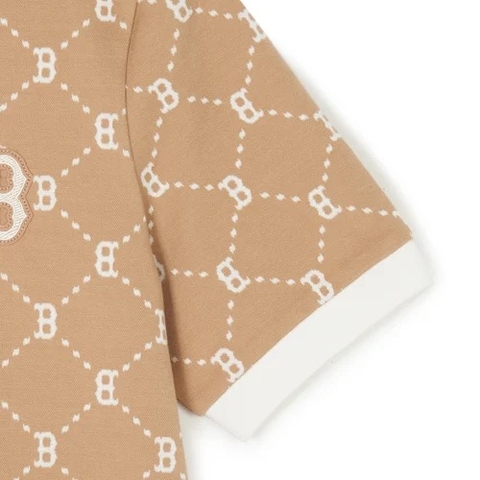 Váy MLB Women's Diamond Monogram B BOSTON DRESS POLO BEIGE