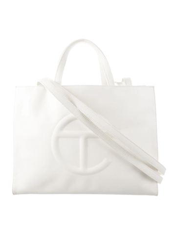 TÚI TELFAR WHITE BAG - MEDIUM M SIZE (38x28x13cm) - TÚI ĐEO CHÉO TELFAR MÀU TRẮNG