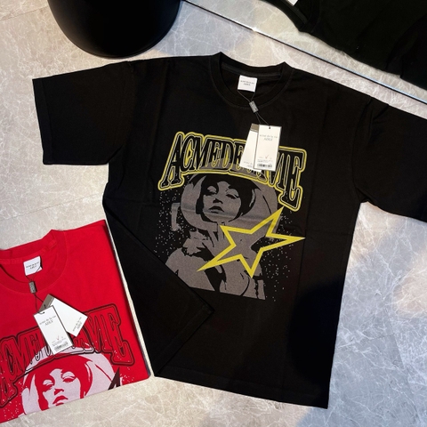 ÁO ADLV AE LOGO ASTRONAUT ARTWORK SHORT SLEEVE T-SHIRT BLACK - ÁO THUN MÀU ĐEN PHI HÀNH GIA