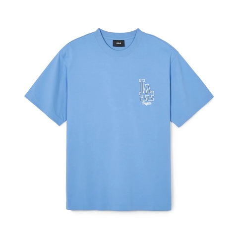 ÁO MLB Basic Mega Logo Short Sleeve BLUE T-Shirt LA