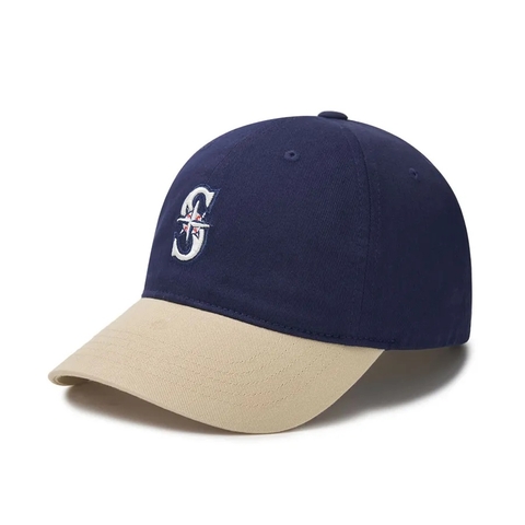 Mũ MLB Seattle Mariners Navy Ball Cap - Mũ lưỡi trai, nón kết phối màu xanh đen