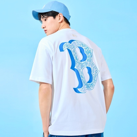 Áo Phông MLB Illusion Clipping B Boston Tshirt 3ATSU2033-43WHS